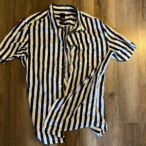 Striped button up